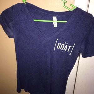 "The Goat" womens indigo shirt